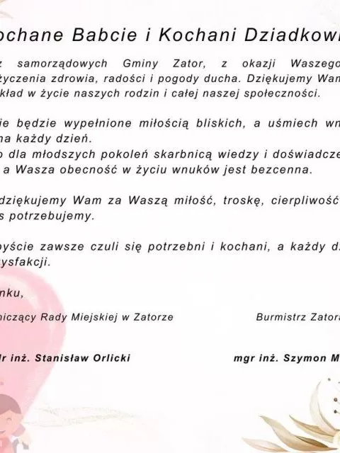 życzenia z okazji dnia Babci i Dziadka