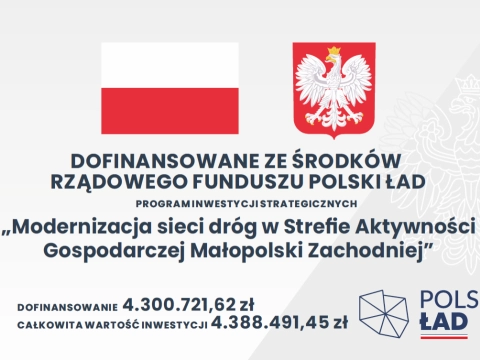 Rusza realizacja zadania dot. modernizacji sieci dróg w Strefie Aktywności Gospodarczej Małopolski Zachodniej