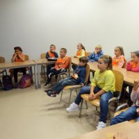 Uczniowie z Palczowic  na spotkaniu z naukowcami